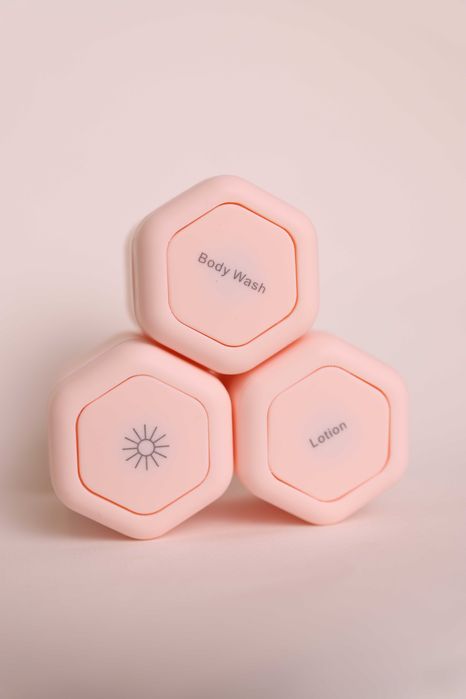 ‼️ХІТ продаж‼️Магнітні баночки для крему 3шт,дорожні набір контейнерів