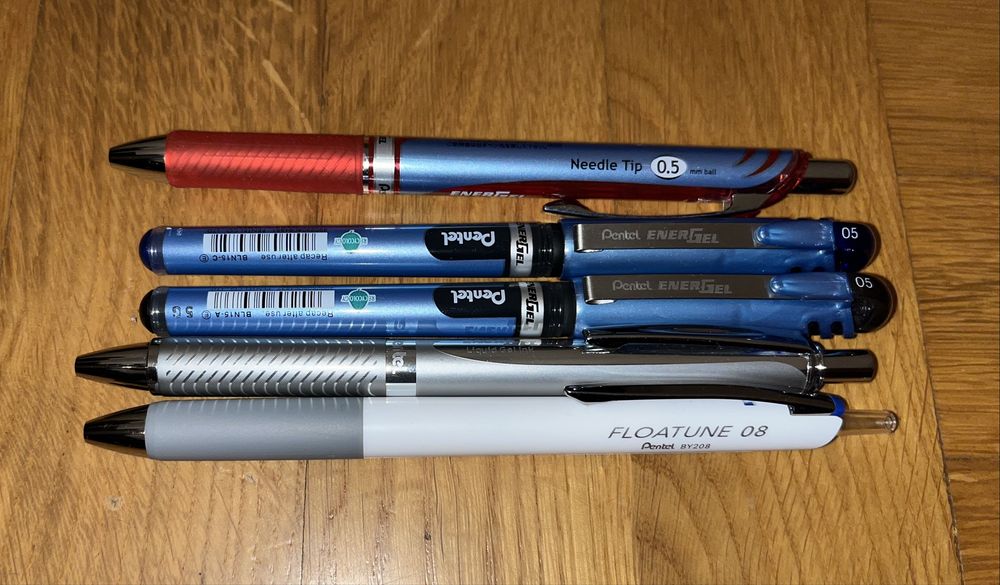 Pentel Energel - zestaw długopisów