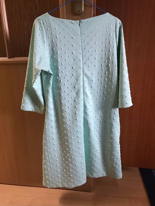 Miętowa sukienka