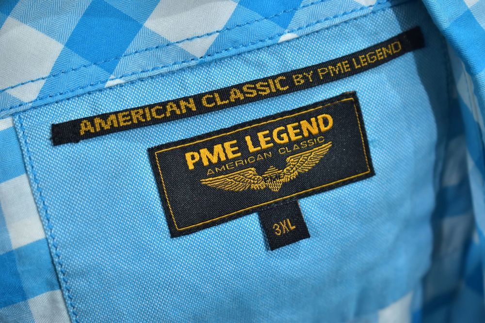 Pme Legend Męska Koszula W Niebieska Kratkę 3Xl