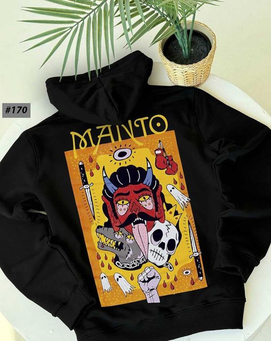Черный • MANTO Худи • МАНТО Society • XS S M L XL