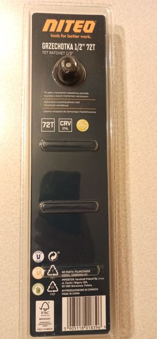 Grzechotka Niteo 1/2'' 72T