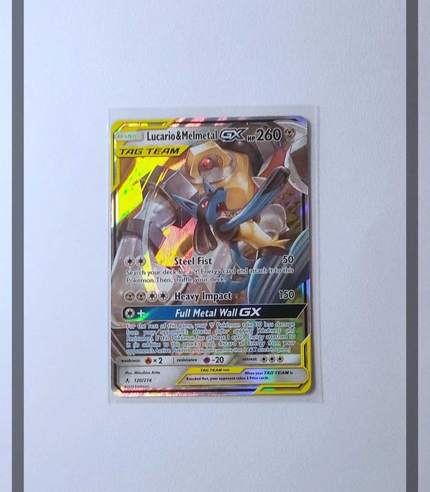 Lucario & Melmetal Gx 120/214 UNB Pokemon ENG-NM