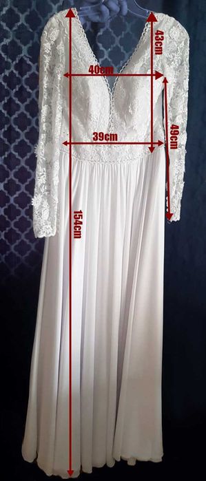 Suknia ślubna na wzrost 174+6cm
