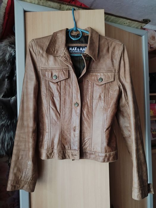 Шкіряний жіночий піджак