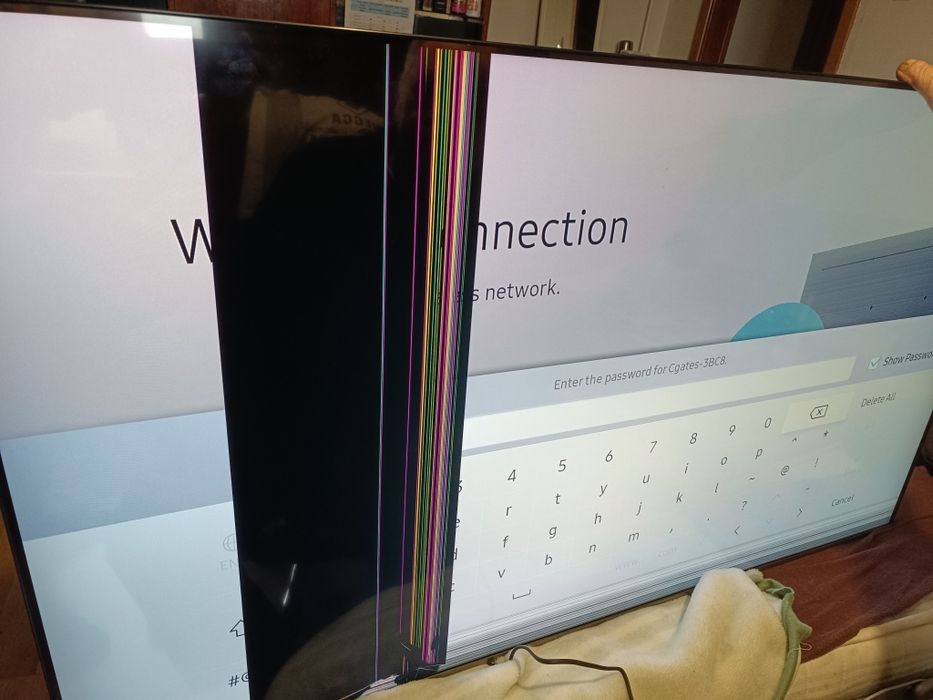 Продам 55 дюймів LCD телевізор Samsung UA55NU8002T смарт на запчастини