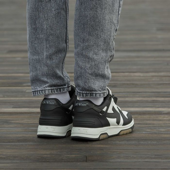 Кросівки Off White Out Of Office Black - White (Luxe)