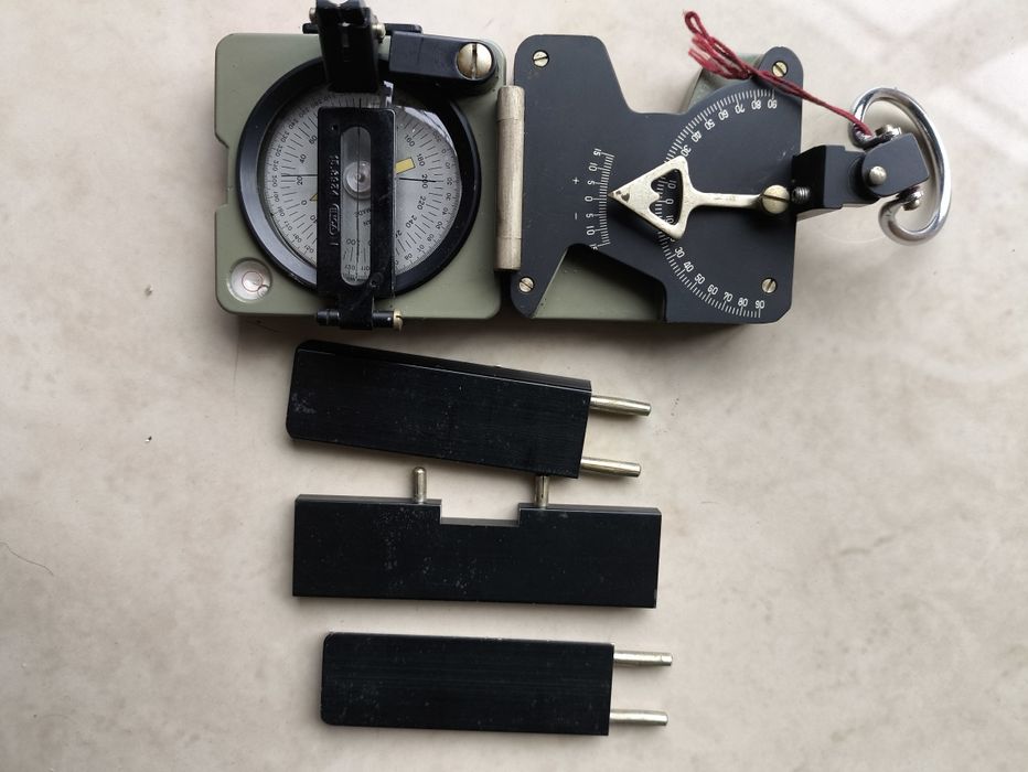 Bússola e clinómetro suíço Meridian (INCA 15.8934) – Verde azeitona –