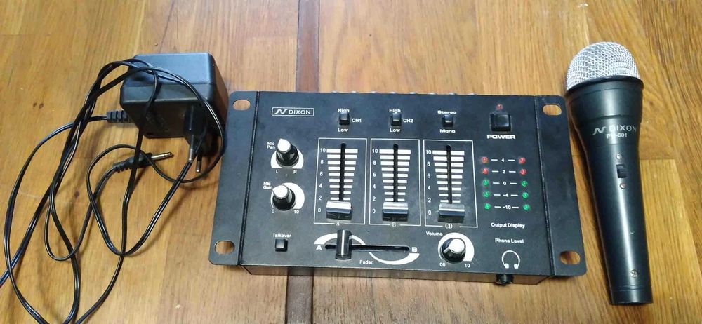 Mikser audio MX240+mikrofonPM-601