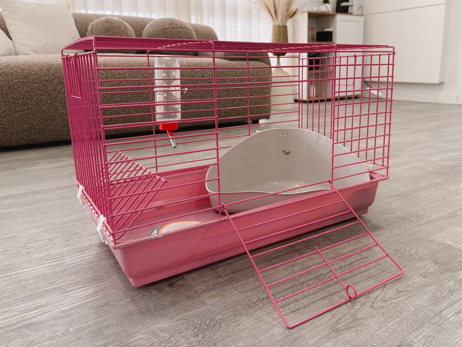 Gaiola cor-de-rosa Coelha