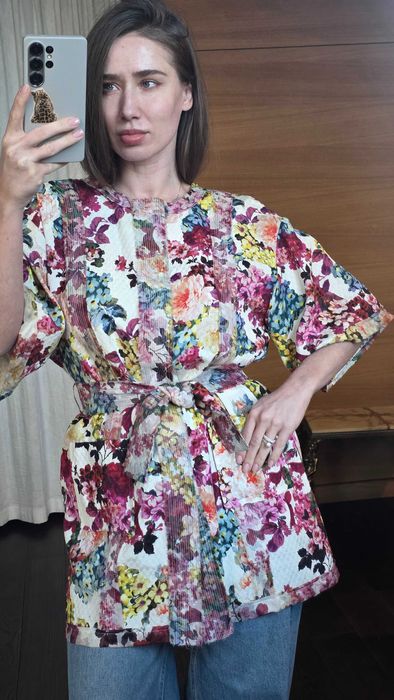 Сукня - халат кімоно Dolce & Gabbana оригінал з квітами з поясом