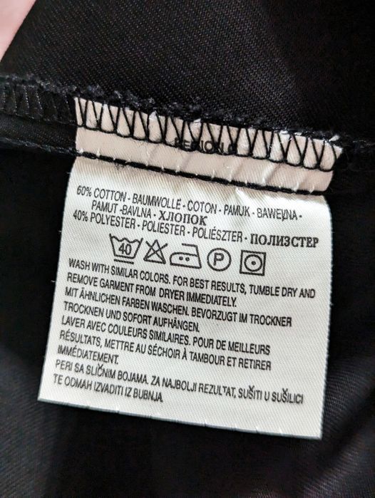 Czarna koszula z krótkim rękawem Levi's, rozmiar L