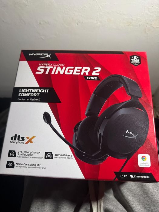 Fones Gaming HyperX Cloud Stinger 2 – Novo, ainda lacrado