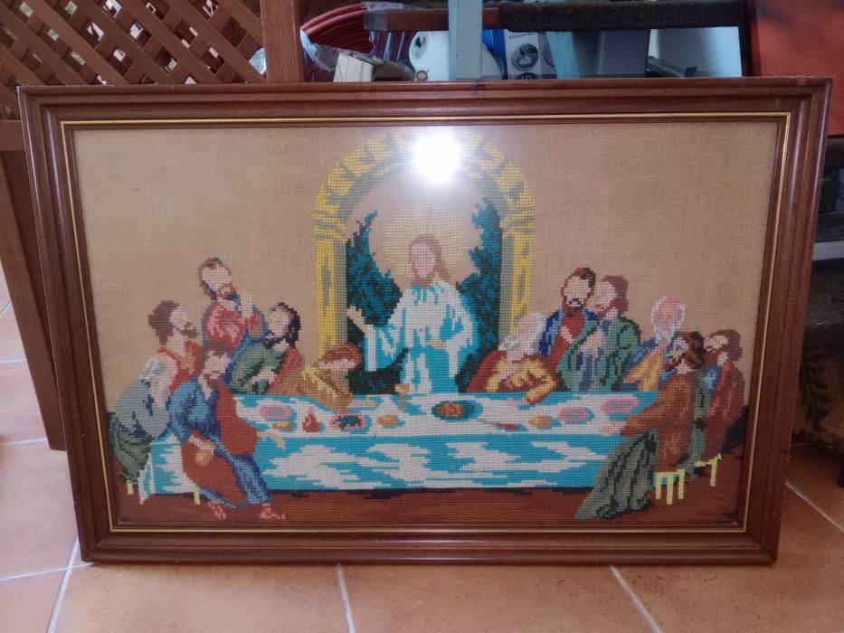 Quadro tapeçaria  Última Ceia