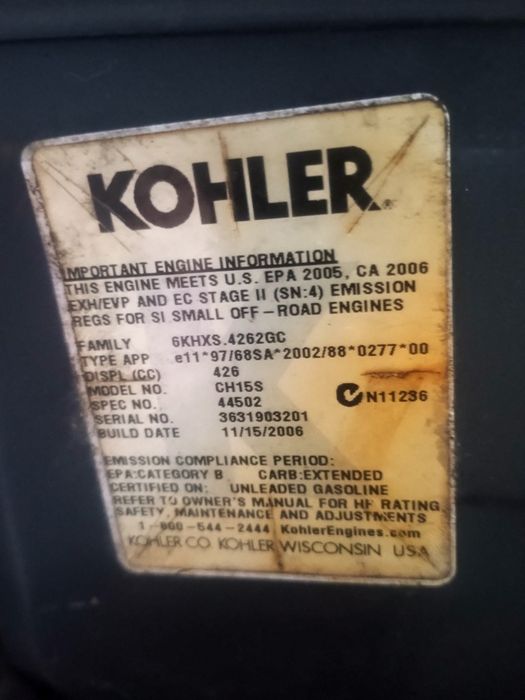 Silnik kohler 15hp