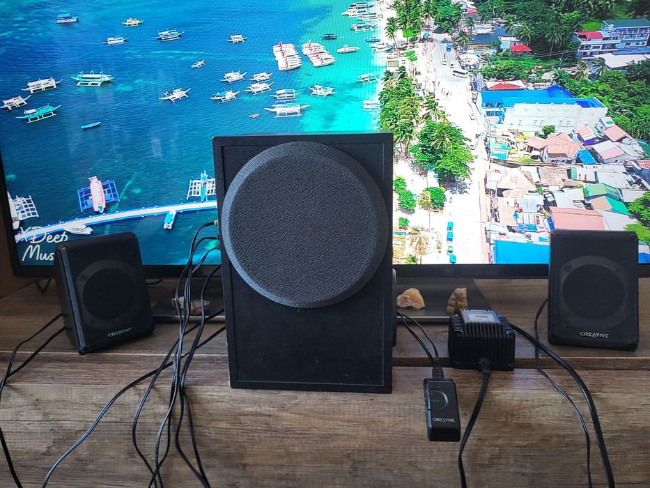 Głośniki Creative Inspire P380 2.1 – komplet + kable