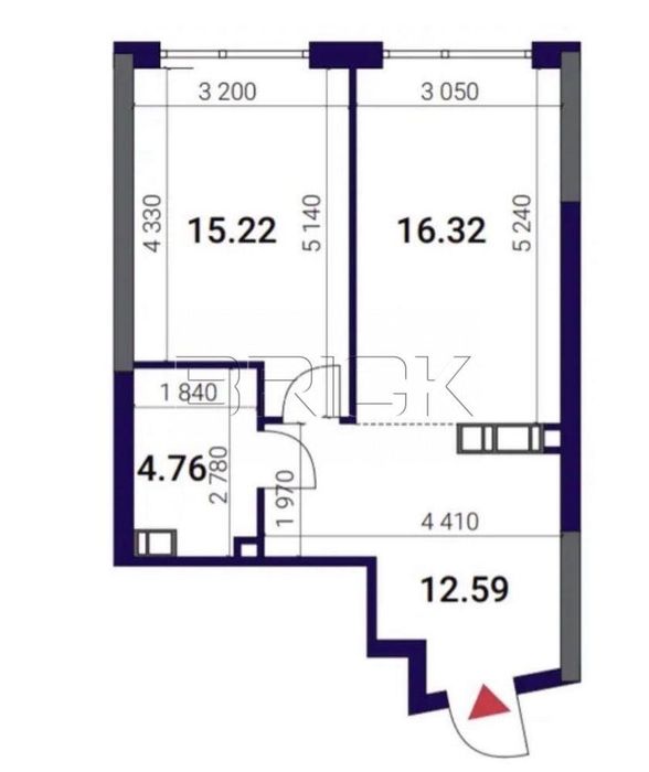 Продаж 1-кімнатної квартири без ремонту в ЖК Great - View 3
