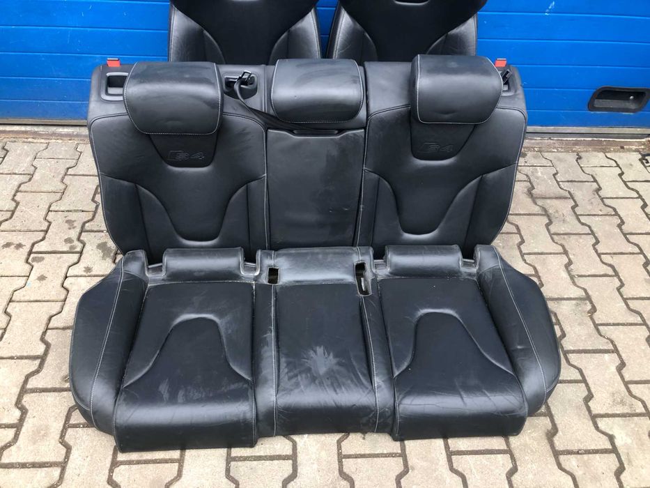 Fotele Elektryczne Pamiec Wnetrze Skora RECARO AUDI A4 S4 B8 Rolety