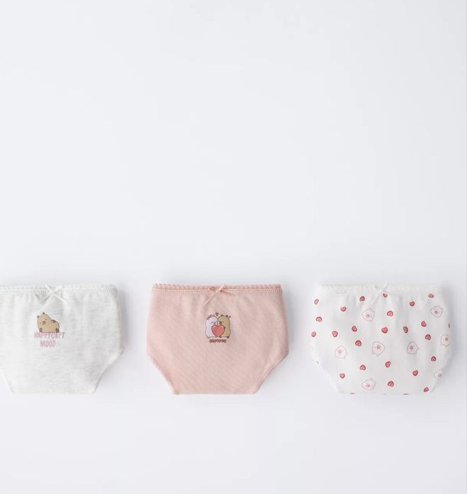 трусики бізизна zara набір комплект 8-9 р 130 см Capibara