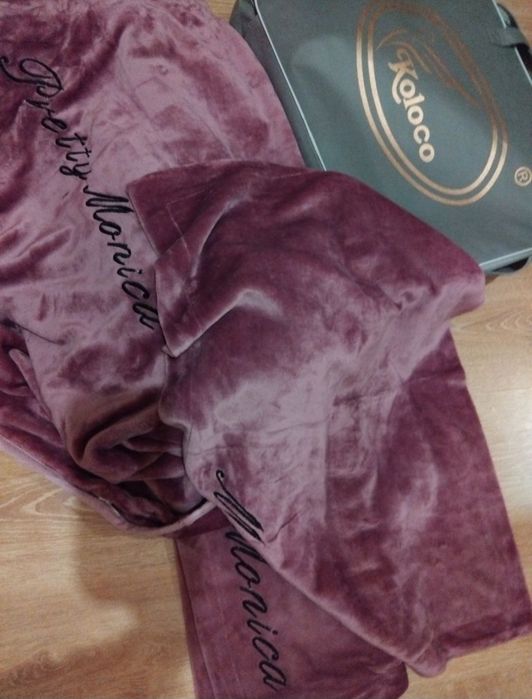 Постільна білизна велюрова Моніка . Євро розмір. Нова.