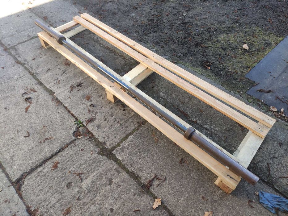Gryf Olimpijski Sztanga Olimpijska do przysiadów chwytna 32mm 220cm