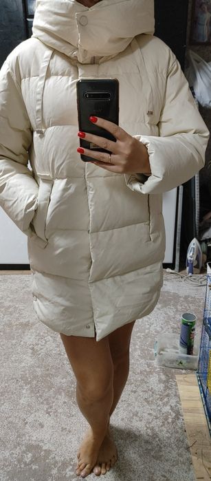 Пуховик еко кожа snow owl