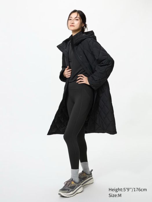 Пальто PUFFERTECH Uniqlo чорний S, М, оливка M, XL