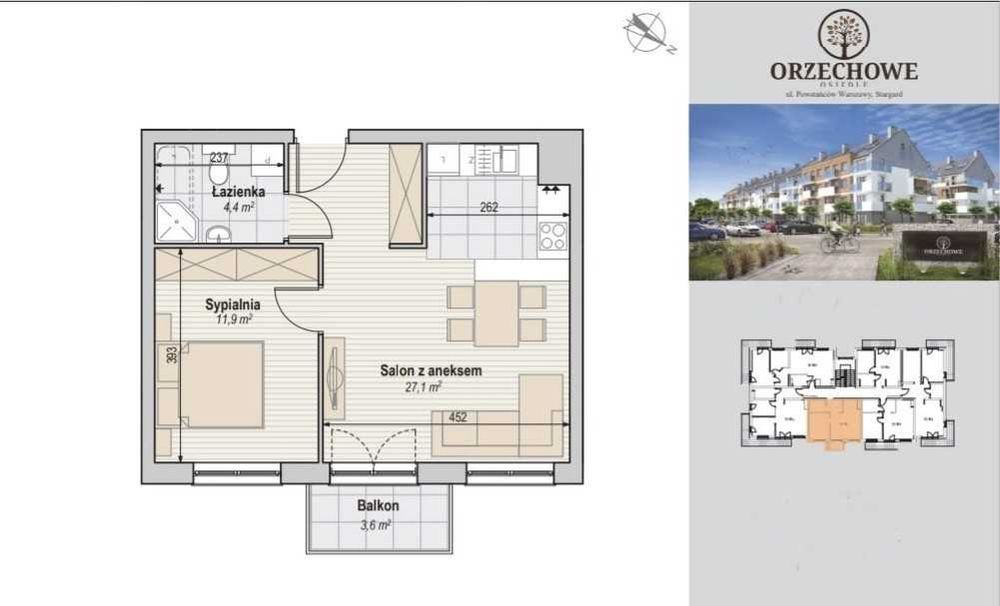 Nowoczesne 2 pokoje | Balkon | Miejsce Postojowe | Komórka - gotowe do zamieszkania - More