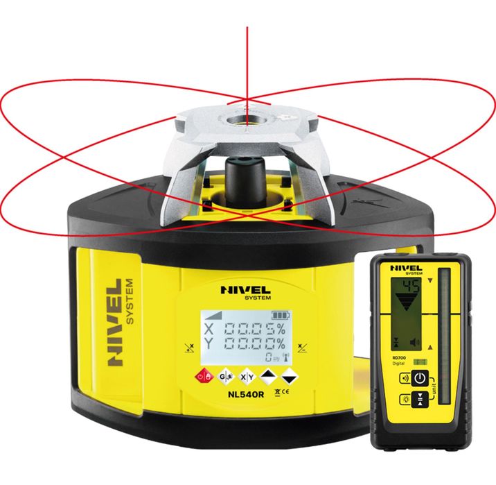 Niwelator Laserowy Nivel System NL 540 DIGITAL, łata, statyw, FV,Nowy,