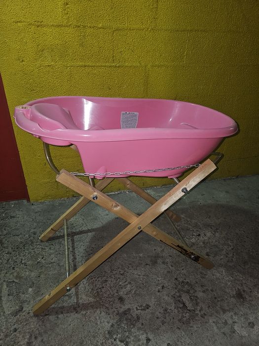Banheira bebés com suporte