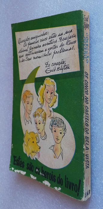 Antigo livro dos Cinco- Os Cinco no castelo da Bela Vista - 1974