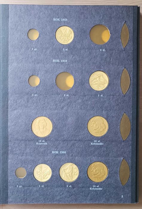 Monety od 1949 do 1972 Klaser