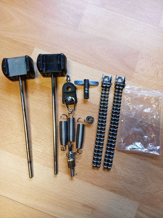 Duplo pedal NRG novo com Cardan Pearl Demon Drive e acessórios suplentes