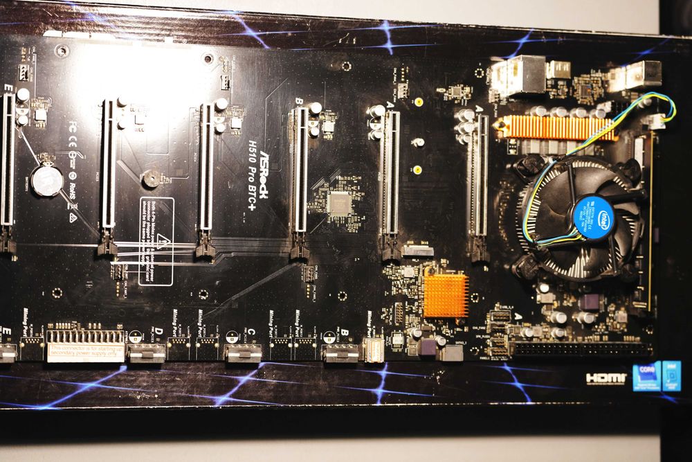 Zestaw AsRock H510 Pro BTC+ 7x PCIe + Intel G5905 + 4GB DDR4