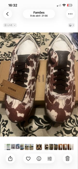 Tenis “ vaca” da Corina