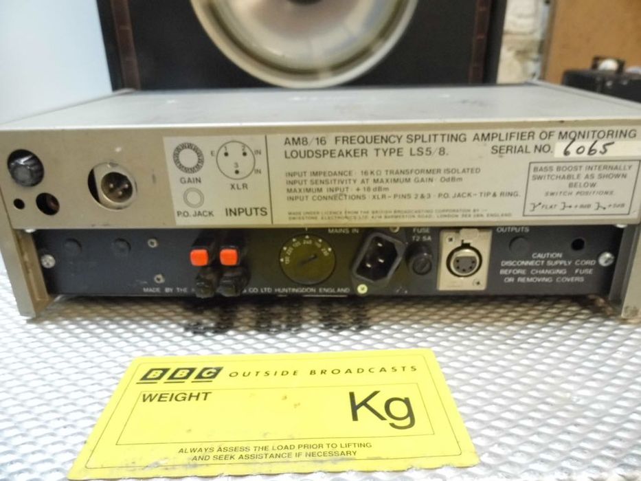 Kolumny Monitory BBC Rogers LS 5/8 + końcówki Quad 405