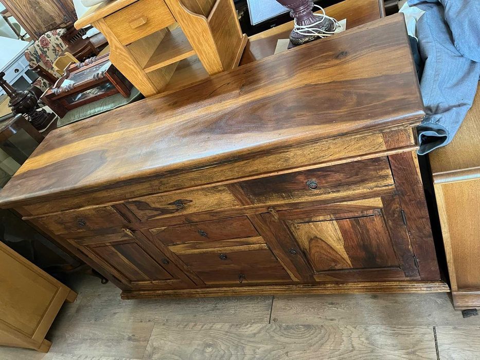 Komoda  teak palisander kolonialna solidna masywna drewniana FV DOWÓZ