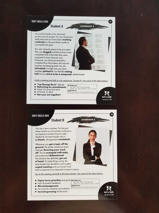 Karty Konwersacyjne - Let's talk - SOFT SKILLS BOX