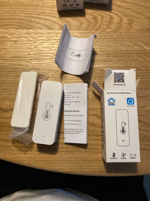 Czujnik temperatury i wilgotności Tuya Smart Life BLE bluetooth wifi
