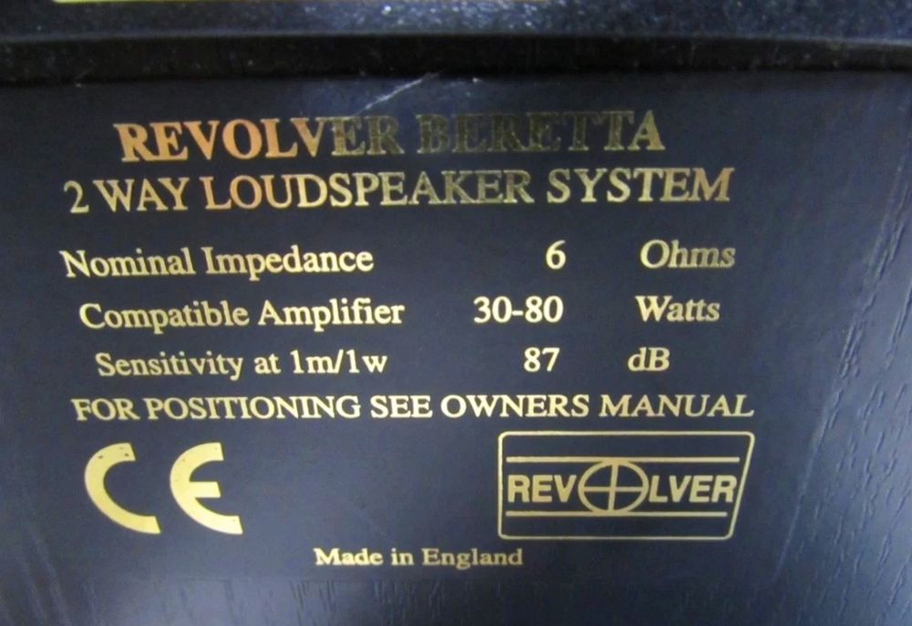 Revolver Beretta акустика колонки англійський звук