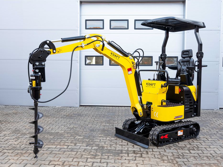 Minikoparka KRAFT KE12WHT NOWA Osprzęt Transport Serwis