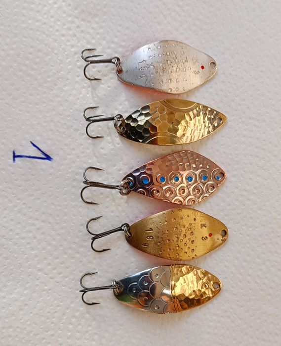 Przynęty trociowe-zestawy-błystki  wachadłowe