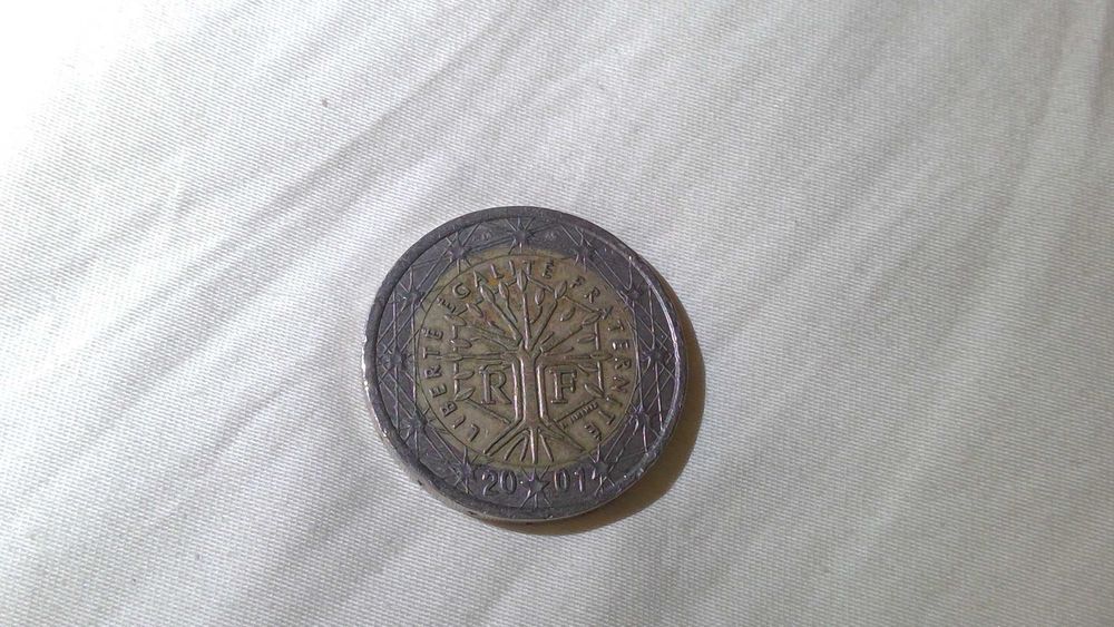 moeda 2 de euros (2001 Liberty Egalite Fraternite)