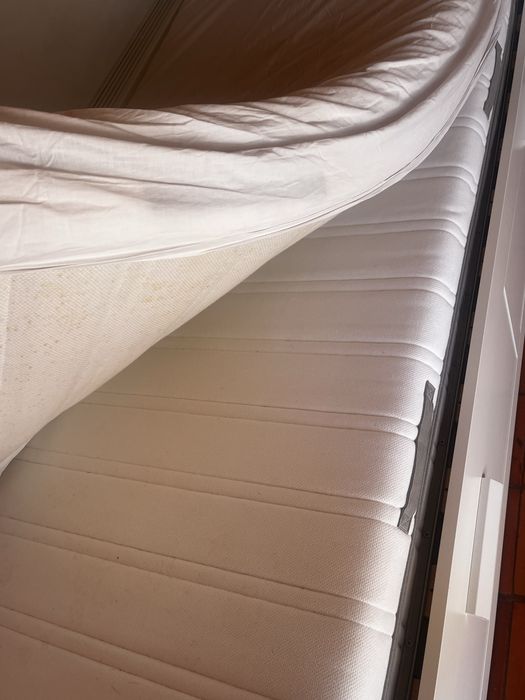 Cama IKEA BRIMNES individual/dupla + 2 gavetas + 2 colchões