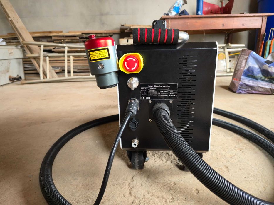 Máquina de Limpeza a Laser Pulsado 200W (Hanten CNC Seagull 2) - Pronto a Usar