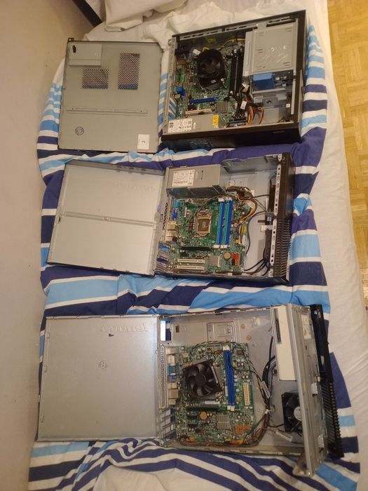 3 PC2x  Lenovo DELL +2 monitory