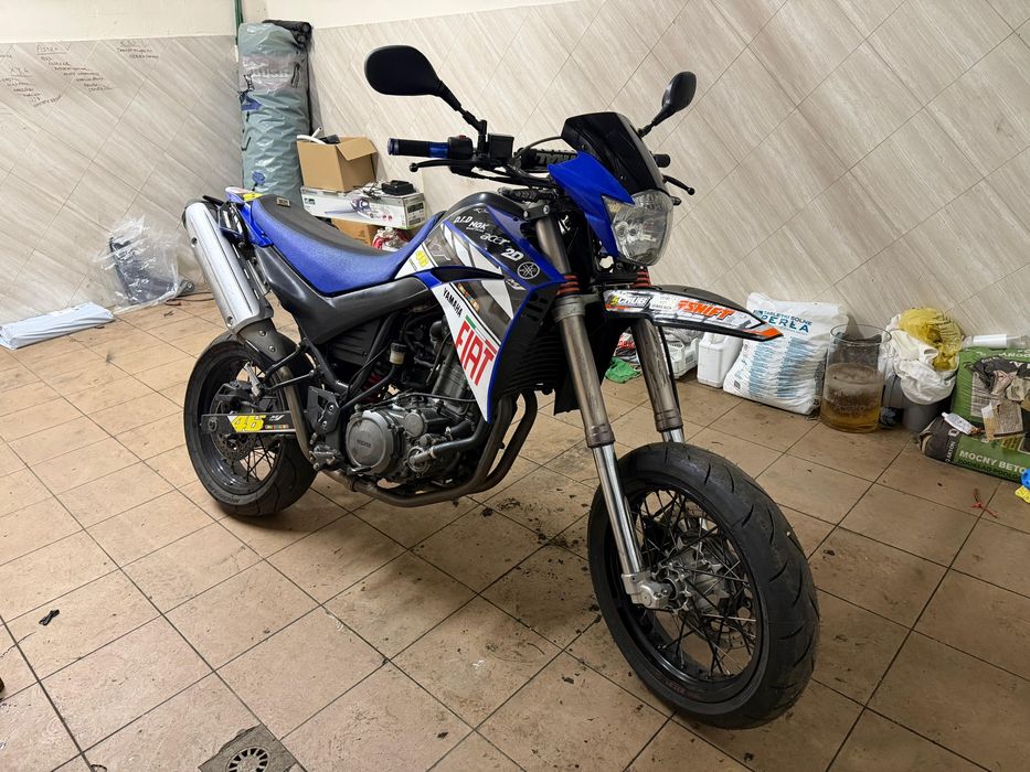 Yamaha XTX 660 Supermoto. Upside down! Zamiana