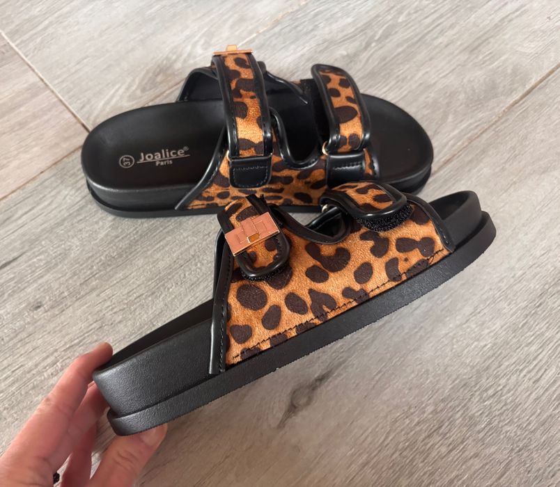 Klapki w panterkę nowe styl zara panterka 36,37,38,39,40,41