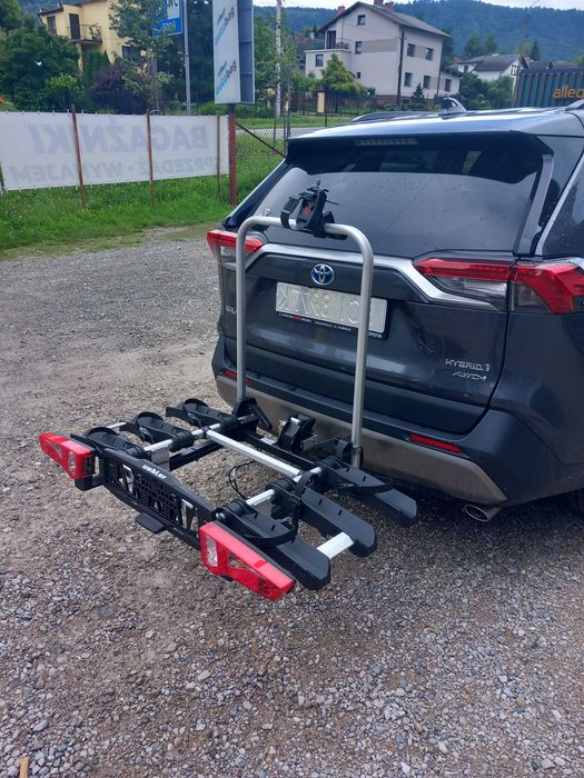 Bagażnik rowerowy na hak, platforma rowerowa - aż 72 kg nośności. Doskonały do przewożenia rowerów elektrycznych, karbonowych..