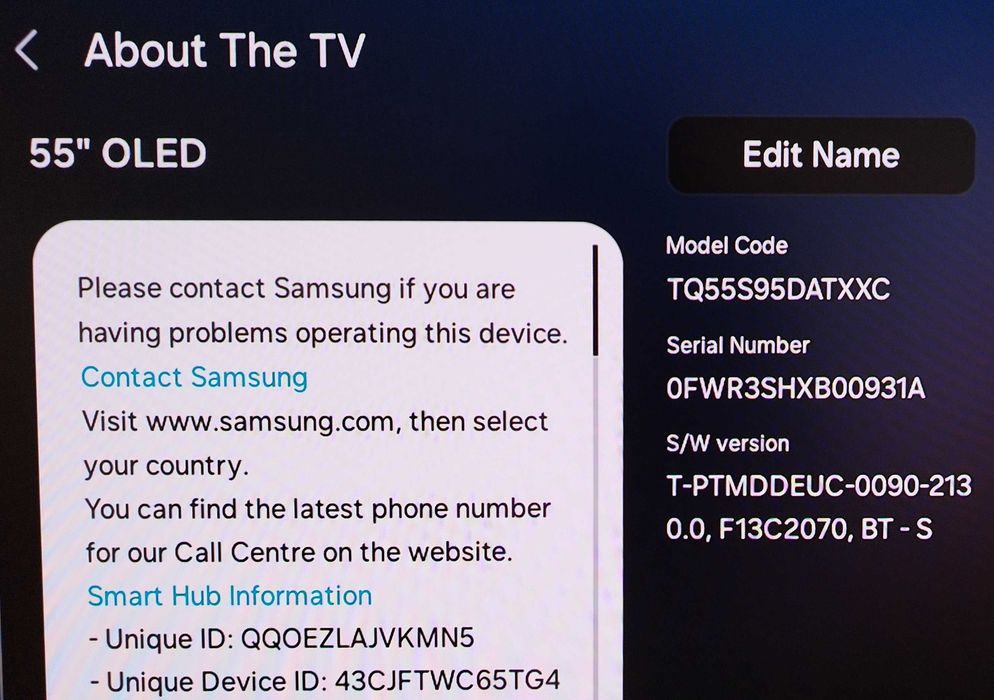 Televisão Samsung 55 OLED